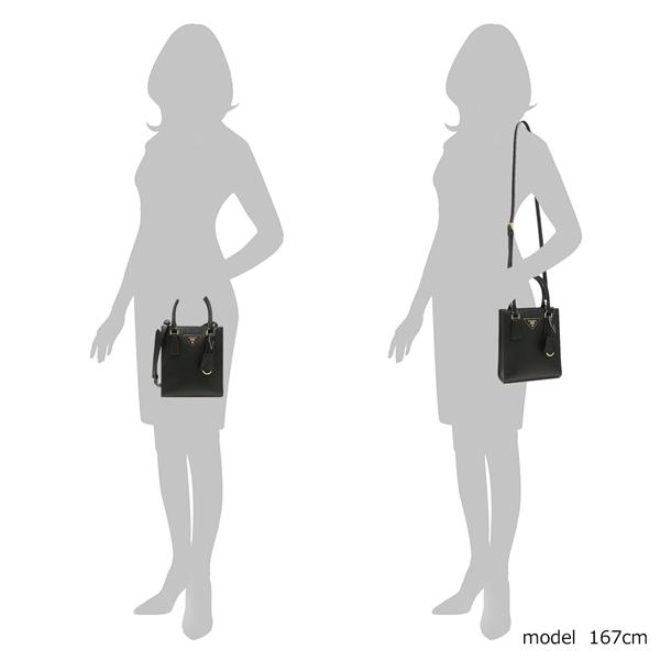 プラダPRADA スロゴ サフィアーノレザー ショルダーバッグ ハンドバッグ 1BA358_NZV_F0002_V_OOO