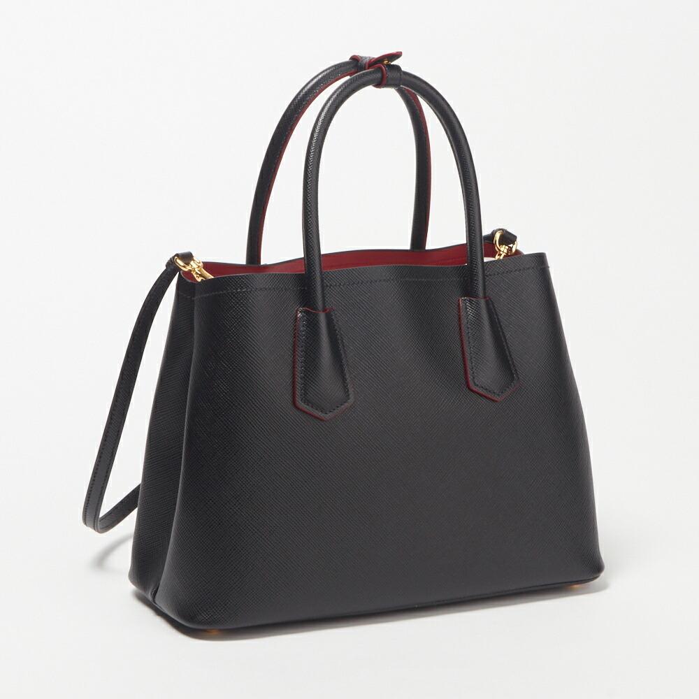 プラダ PRADA 2WAYバッグ ドゥーブレ スモールバッグ ブラック 1BG887 2A4A OOO F0LJ4