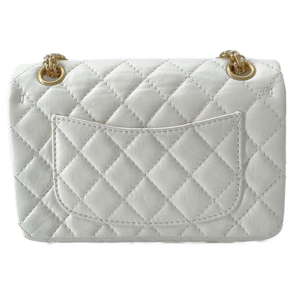 シャネル CHANEL 2.55 ミニ チェーンショルダー バッグ ホワイト AS0874 Y04634 10601