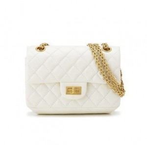 シャネル CHANEL 2.55 ミニ チェーンショルダー バッグ ホワイト AS0874 Y04634 10601