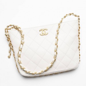 シャネル激安 CHANEL ラージ ホーボー バッグ ホワイト AS4450 B14393 10601