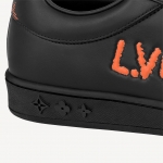 LOUIS VUITTON ルクセンブルグ レザースニーカー ブラック 1A9JCN