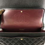 シャネルショルダーバッグ マトラッセWフラップ ブラック ゴールド金具　A58601 Y01864 C3906