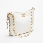シャネル激安 CHANEL ラージ ホーボー バッグ ホワイト AS4450 B14393 10601