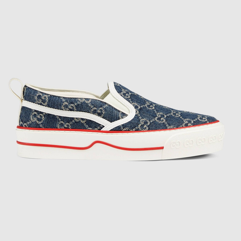 グッチ Gucci 新作テニス1977スリッポンスニーカー 624733 2KQ30 4466