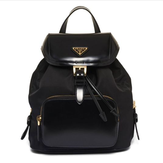 プラダ PRADA Re-Nylon ブラッシュドレザー バックパック リュック 1BZ074_R789_F0002_V_OOM