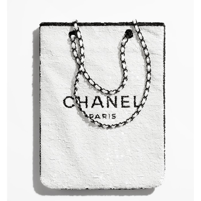 シャネル CHANEL スパンコールトートバッグ AS4856 B16494 NY081