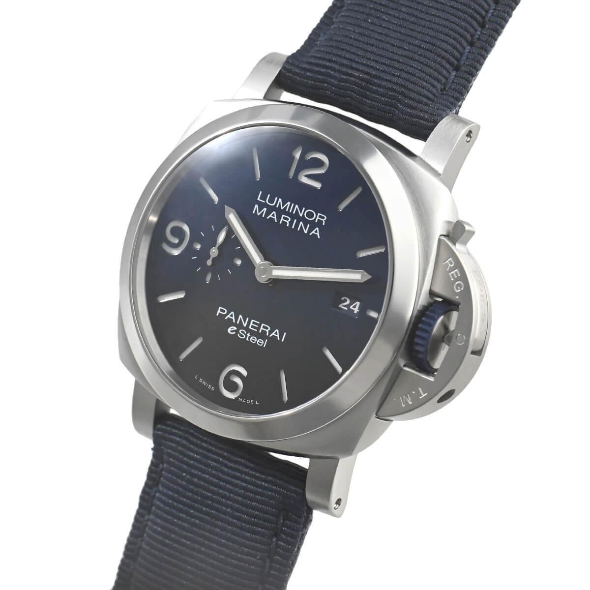 パネライ  ルミノール マリーナ eSteel Blu Profondo 自動巻き メンズ PAM01157