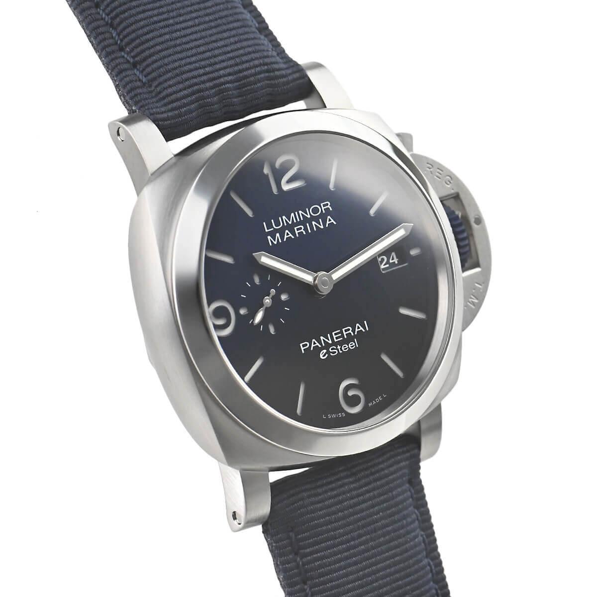 パネライ  ルミノール マリーナ eSteel Blu Profondo 自動巻き メンズ PAM01157