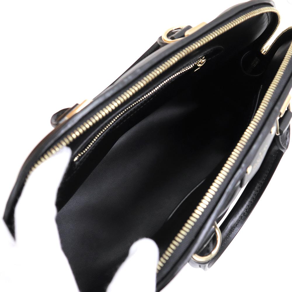 ルイヴィトン アルマ PM マルタージュ 2way ショルダー ハンドバッグ 斜め掛け ラムスキン レザー ブラック M23688