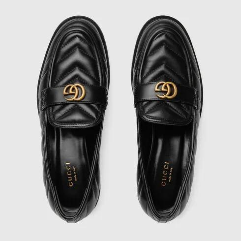 グッチ代引 GUCCI ダブル G レディース ローファー 670399 BKO60 1000