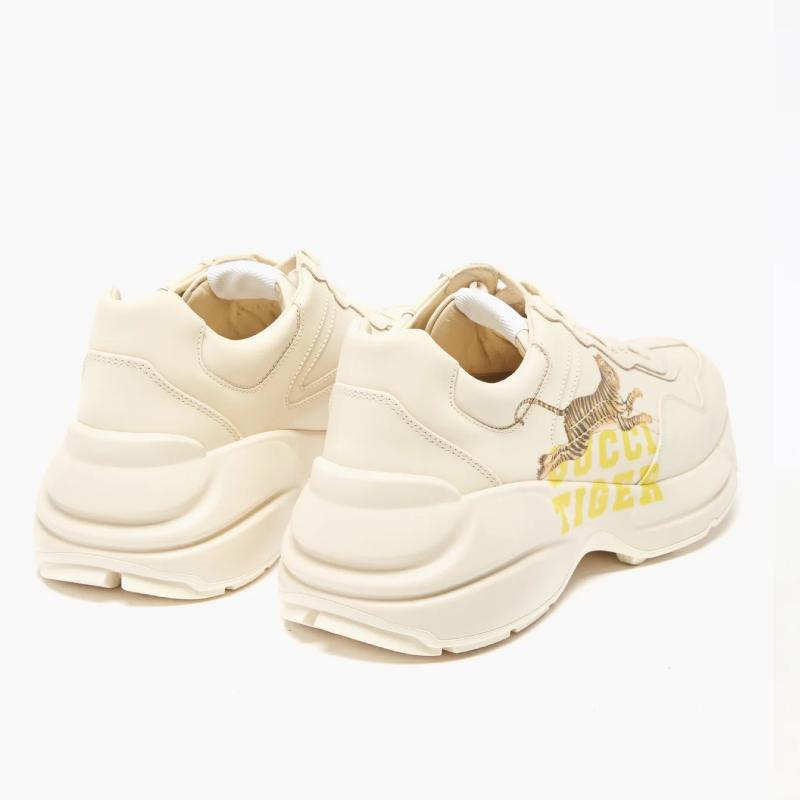 グッチ GUCCI ライトン タイガー レザースニーカー 687626 DRW00 9522​