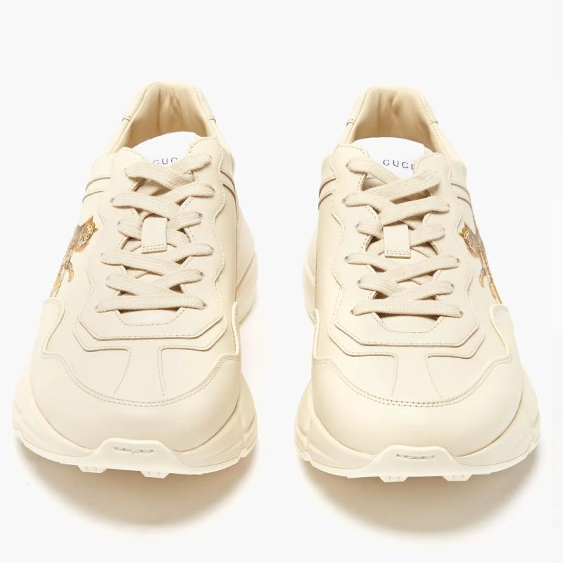 グッチ GUCCI ライトン タイガー レザースニーカー 687626 DRW00 9522​