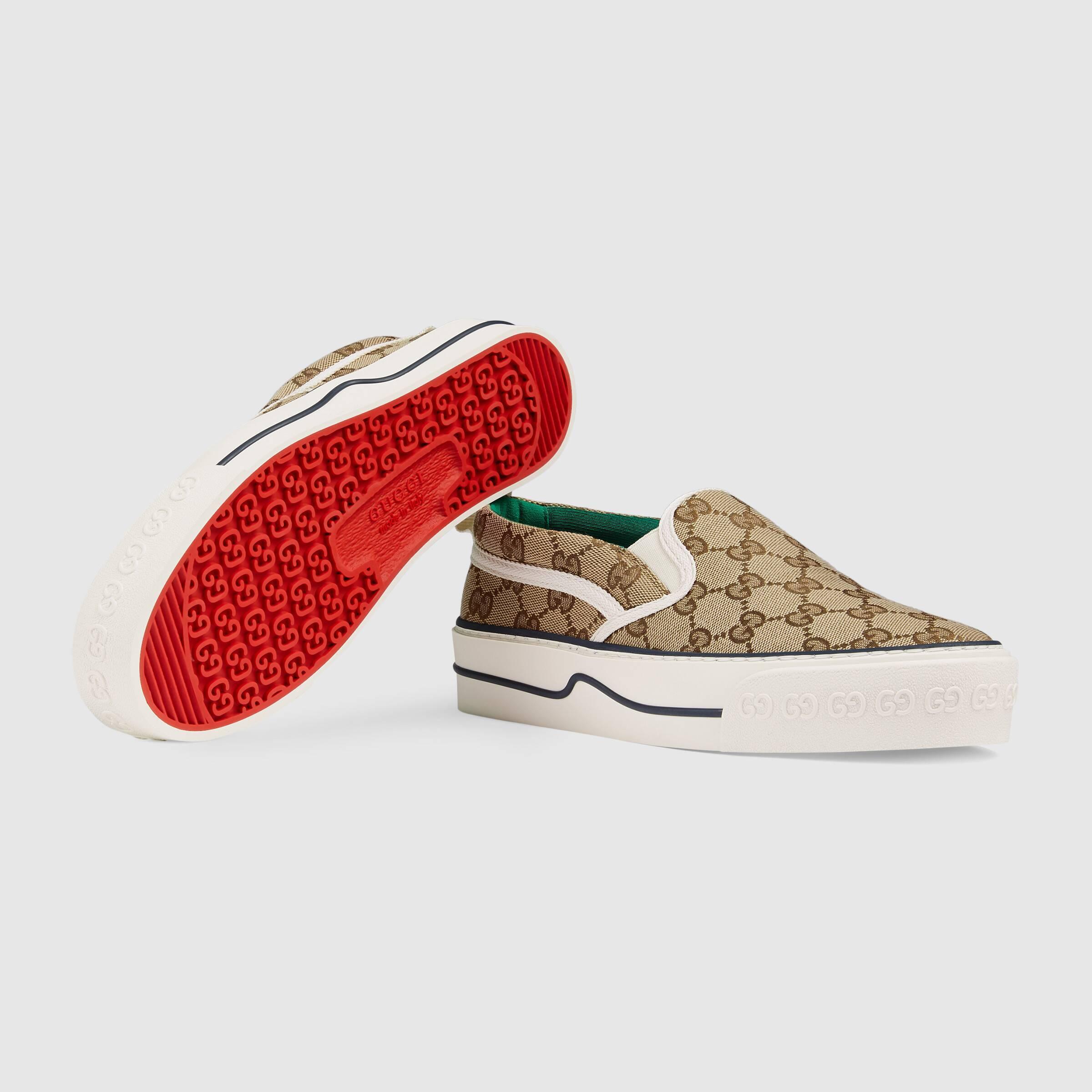 グッチ Gucci 新作テニス1977スリッポンスニーカー 624733 2HK40 9762