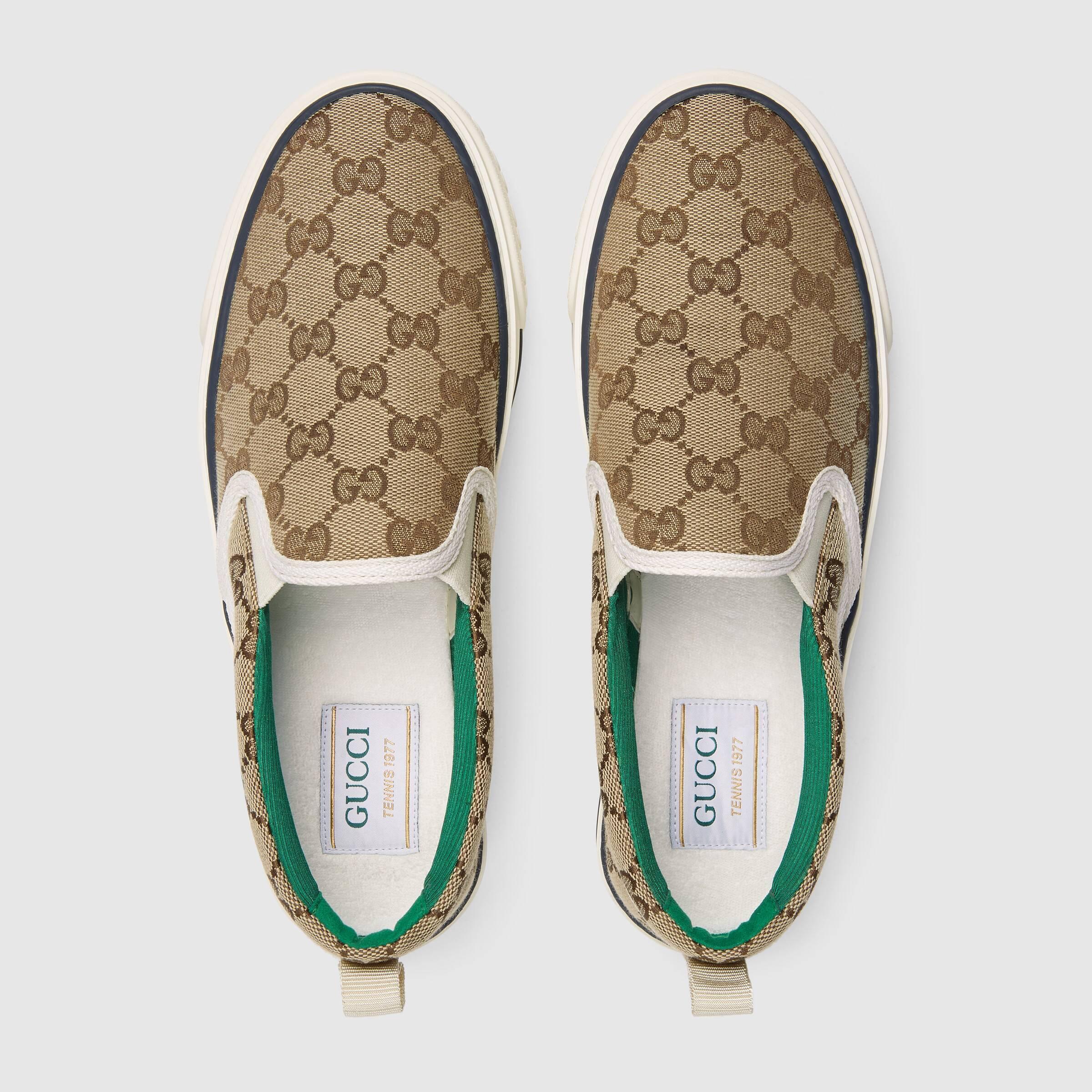 グッチ Gucci 新作テニス1977スリッポンスニーカー 624733 2HK40 9762