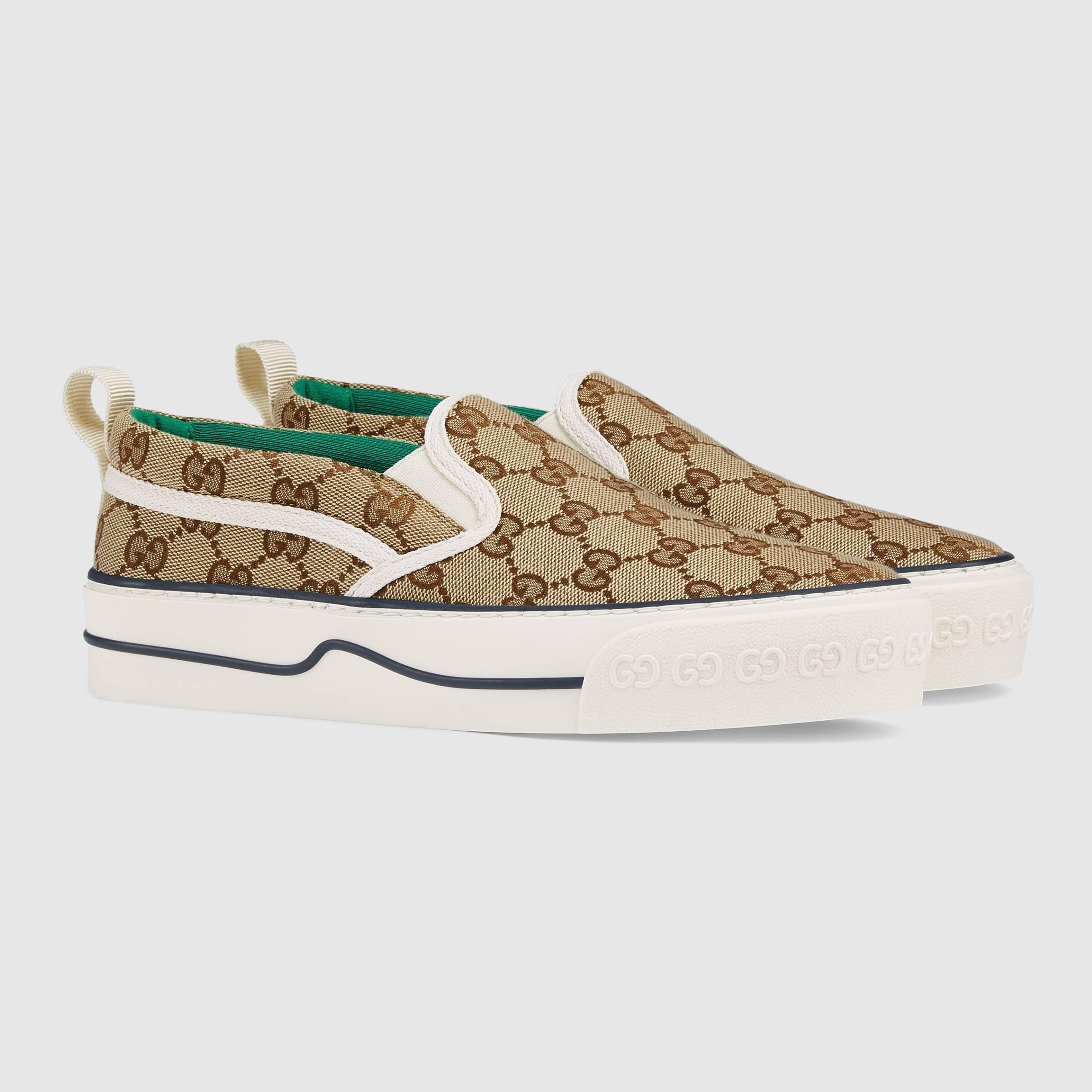 グッチ Gucci 新作テニス1977スリッポンスニーカー 624733 2HK40 9762