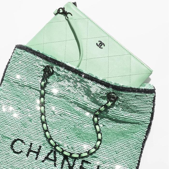 シャネル激安 CHANEL スパンコールトートバッグ AS4856 B16494 NY078