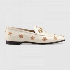 グッチ GUCCI ヨルダーン エンブロイダリー レザーローファー 505281 D3V00 9022