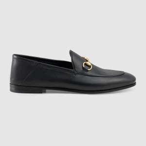 グッチ Gucci ブリクストン レザー ホースビット ローファー 407314 DLC00 1000
