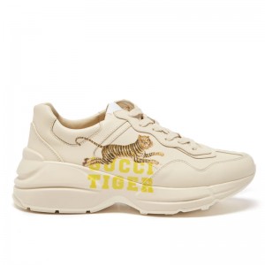グッチ GUCCI ライトン タイガー レザースニーカー 687626 DRW00 9522​