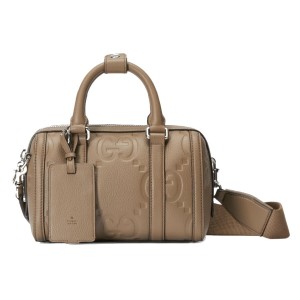グッチ ジャンボGG レザー ミニ ダッフルバッグ 2WAY ハンドバッグ 725292 AABY7 1000