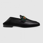 グッチ GUCCI ホースビットウェブ付き*クラシックローファーシューズ ブラック 631619 CQXM0 1060