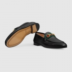グッチ GUCCI ホースビットウェブ付き*クラシックローファーシューズ ブラック 631619 CQXM0 1060