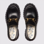 グッチ GUCCI レザー ラグソール 〔ホースビット〕ローファー 577236 DS800 1000