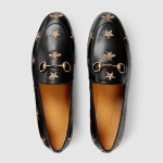グッチ GUCCI ヨルダーン エンブロイダリー レザーローファー 505281 D3V00 1000