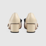 GUCCI グッチ ダブルGフリンジ付 レザーミッドヒールパンプス 408208 C9DN0 9574