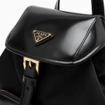 プラダ PRADA Re-Nylon ブラッシュドレザー バックパック リュック 1BZ074_R789_F0002_V_OOM