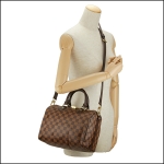 ルイヴィトン ハンドバッグ Louis Vuitton ダミエ・エベヌ スピーディ・バンドリエール25 N41368