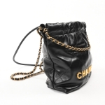 シャネル CHANEL22ミニハンドバッグ ショルダーバッグ AS3980 ブラック レディース