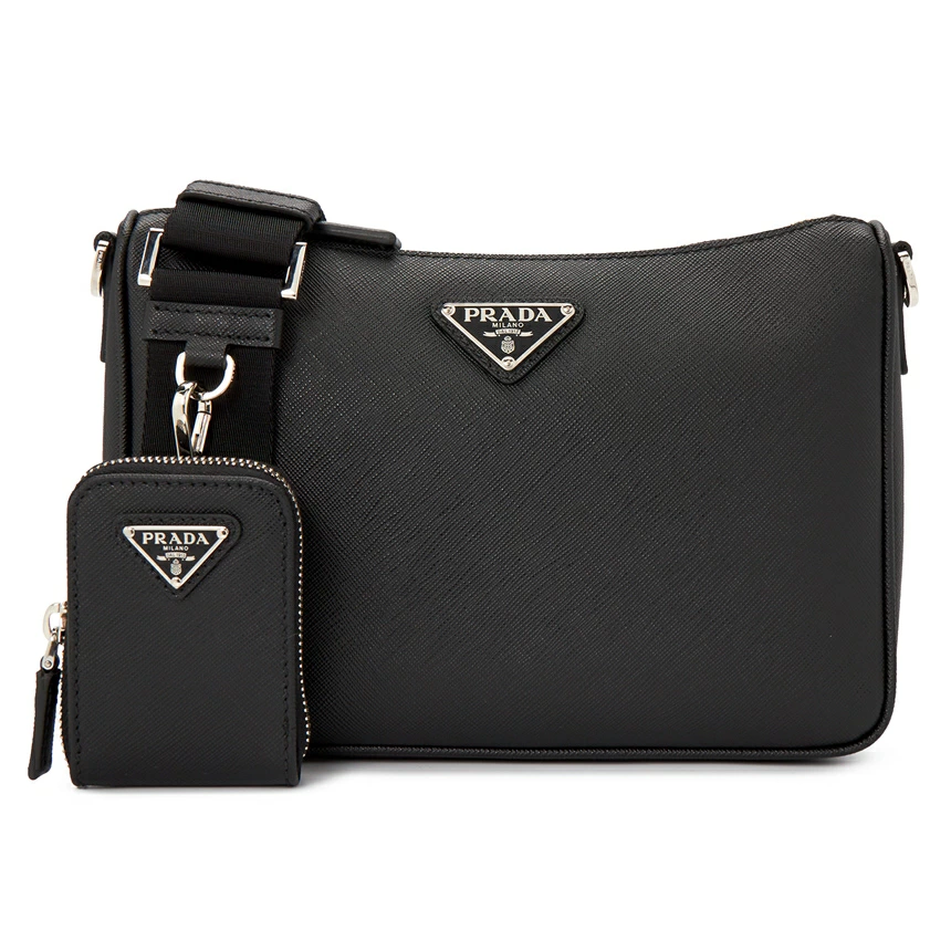 プラダショルダーバッグ レディース ブラック PRADA 2VH113 9Z2 F0002 V DMP