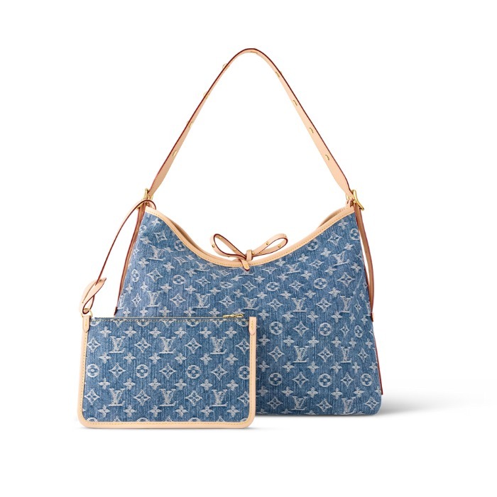 ルイヴィトン LV キャリーオール MM デニムトートバッグ M46855