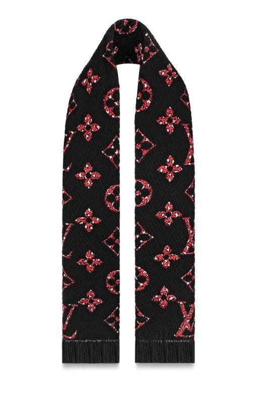 ルイ・ヴィトンマフラー LV ジャイアントモノグラムリバーシブルマフラー M76345