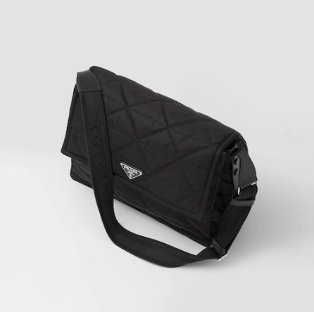 プラダ PRADA トップステッチ Re-Nylon ショルダーバッグ ブラック 2VD057_2DGW_F0002_V_OOO
