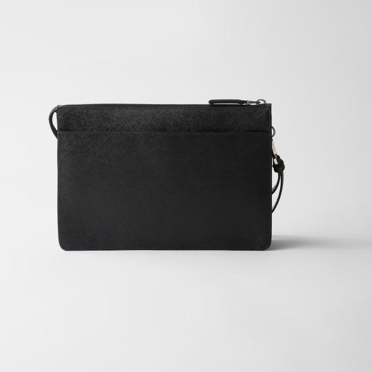プラダ PRADA サフィアーノレザー ポーチ クラッチバッグ 2VF032_9Z2_F0002_V_OOI