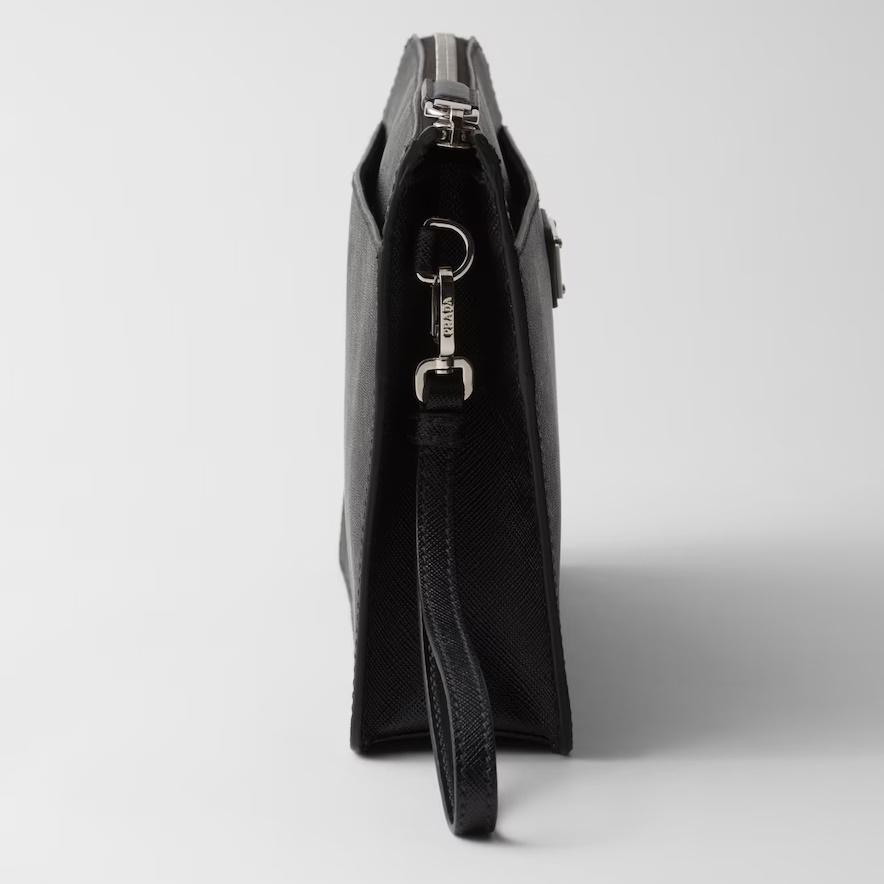 プラダ PRADA サフィアーノレザー ポーチ クラッチバッグ 2VF032_9Z2_F0002_V_OOI