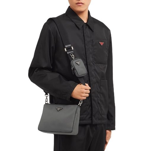 PRADA代引 プラダ Re-Nylon サフィアーノレザーショルダーバッグ 2VH113_064_F0H16_V_OOO
