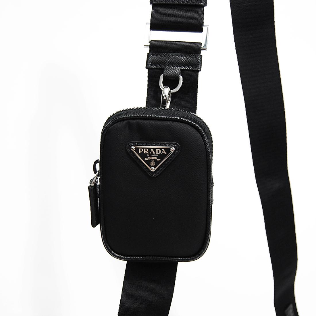 PRADA プラダ Re-Nylon サフィアーノレザーショルダーバッグ 2VH113 2DMH F0002