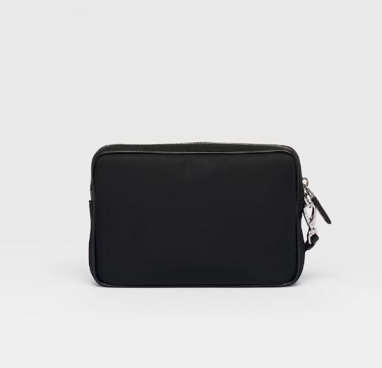 PRADA プラダ Re-Nylon xブラッシュドレザー ポーチ 2VF041_789_F0002_V_OOO