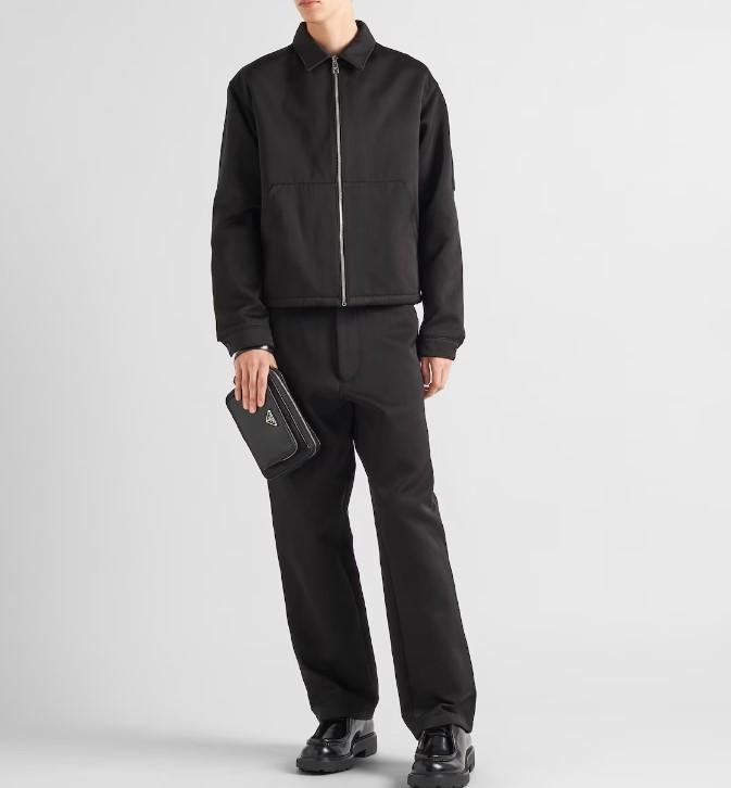 PRADA プラダ Re-Nylon xブラッシュドレザー ポーチ 2VF041_789_F0002_V_OOO