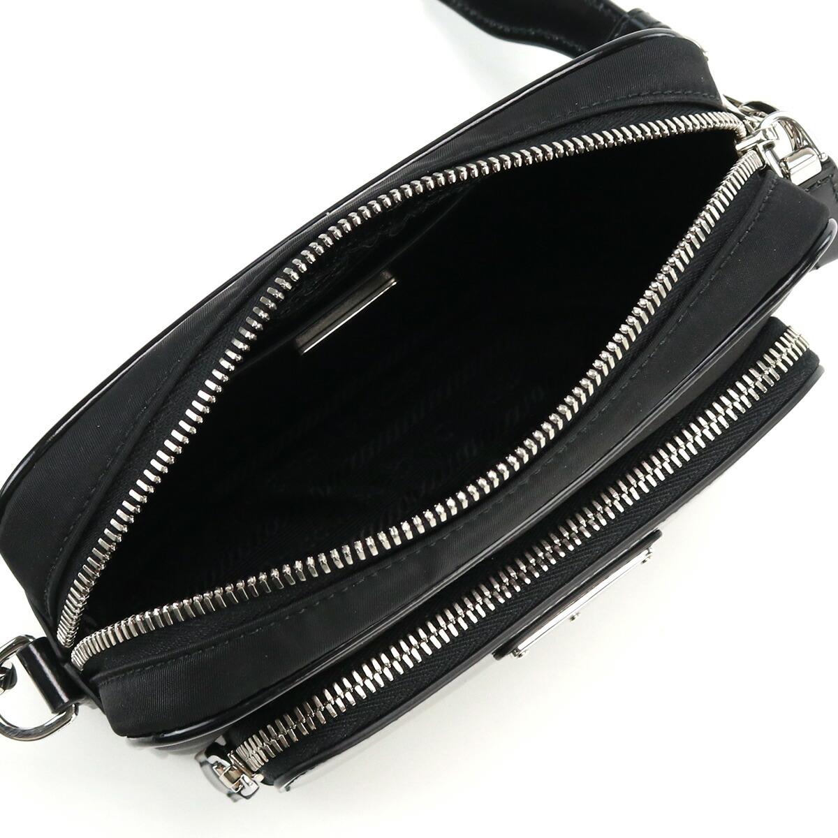 プラダ PRADA Re-Nylon xブラッシュドレザー ショルダーバッグ 2VH172 789 F0002 V OOT
