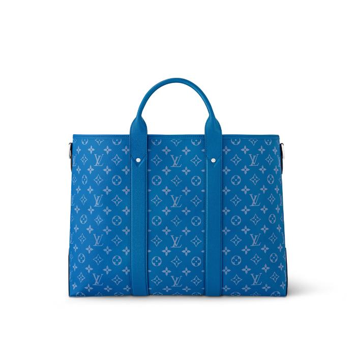 ルイヴィトン Louis Vuitton×ウィークエンド トートNM ブルー M31010