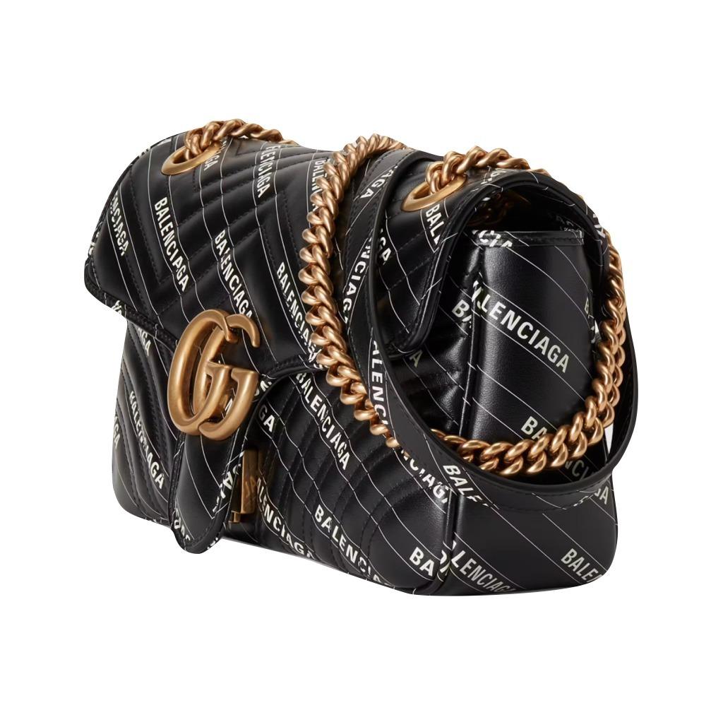GUCCIxBALENCIAGA GGマーモント ザ ハッカー プロジェクト スモールバッグ 443497 UK5AT 1089