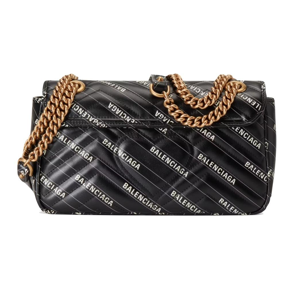 GUCCIxBALENCIAGA GGマーモント ザ ハッカー プロジェクト スモールバッグ 443497 UK5AT 1089