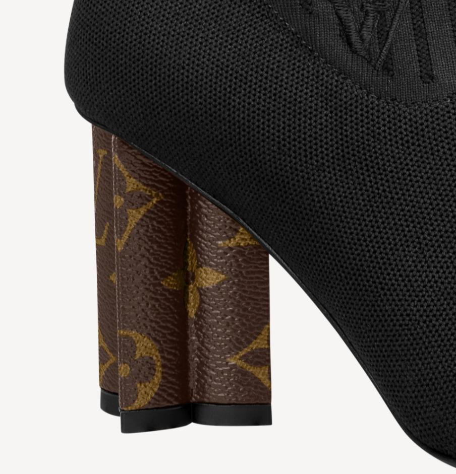 Louis Vuitton ストレッチ アンクルブーツ モノグラム ノワール 1A855A