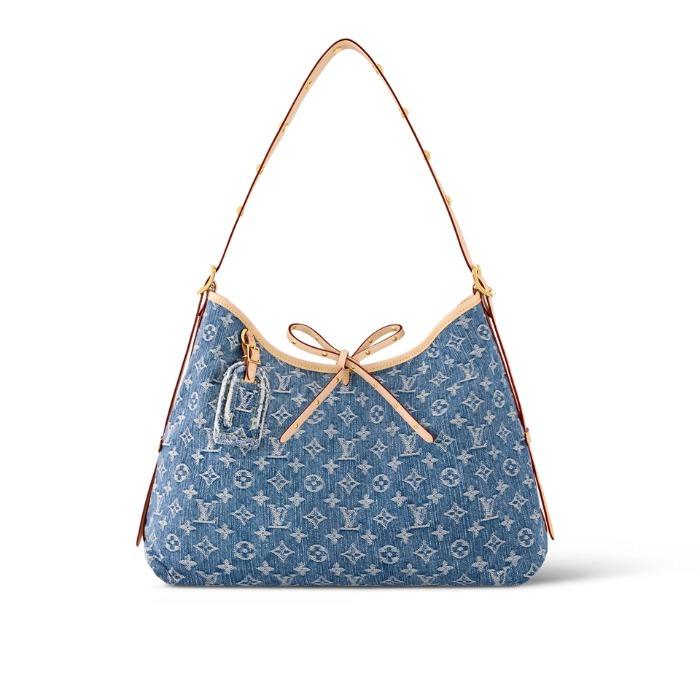 ルイヴィトン LV キャリーオール MM デニムトートバッグ M46855