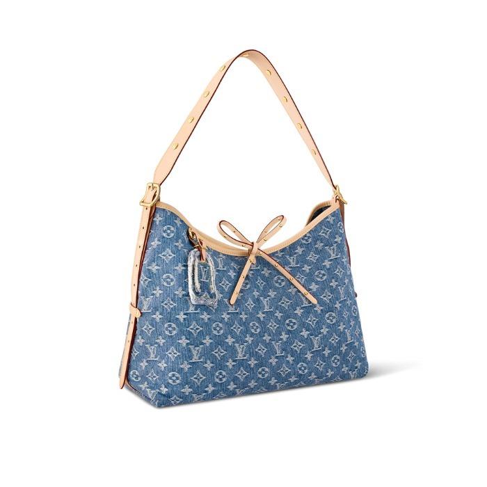 ルイヴィトン LV キャリーオール MM デニムトートバッグ M46855